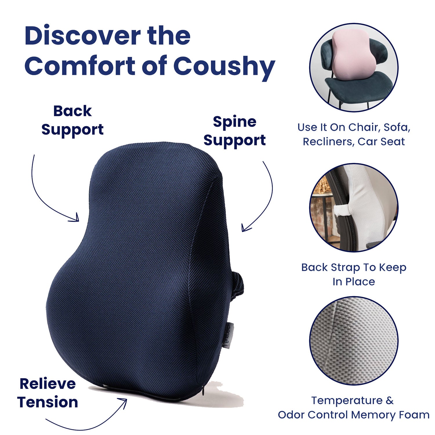 Ergonomic Back Relief Cushion